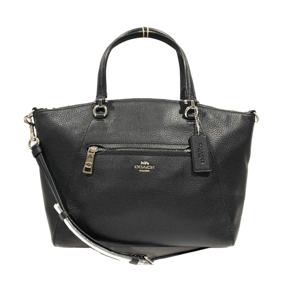 Coach Prairie Women's Black Pebbled Leather Shoulder / Crossbody Handbag (79997)